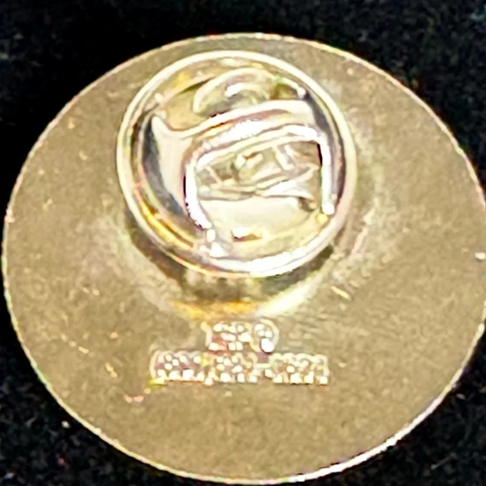 Round Black and Gold Career & Technology Pin Waco ISD